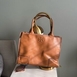 Tory Burch Ella Canvas Leather Tote